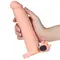 LoveToy Pleasure X-Tender Vibrating Penis Sleeve Flesh Add 2" - Насадка на пенис с вибрацией, +5 см (телесный)