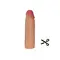 LoveToy Revolutionary Silicone Nature Extender Flesh, Add 1 " - Силиконовая насадка для фаллоса, +2.5 см (телесный)