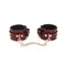 Шкіряні поножі Liebe Seele Wine Red Ankle Cuffs