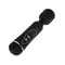 LyBaile Power Wand Black - Вібратор-мікрофон із двома насадками, 20х4.5 см (чорний)