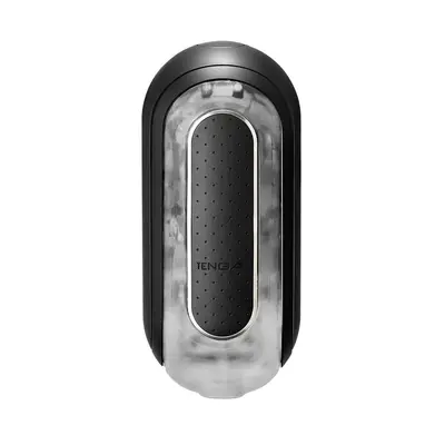 Tenga Flip Zero Electronic Vibration Black - мастурбатор із змінною інтенсивністю, розкладний, 18х7. 5 (чорний)