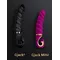 Gvibe Gjack 2 - Анатомический витой вибратор, 22х3.7 см (черный)