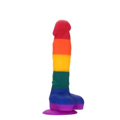 Dream Toys Colourful Love Dildo - Фаллоимитатор, 20х3,8 см (радужный)