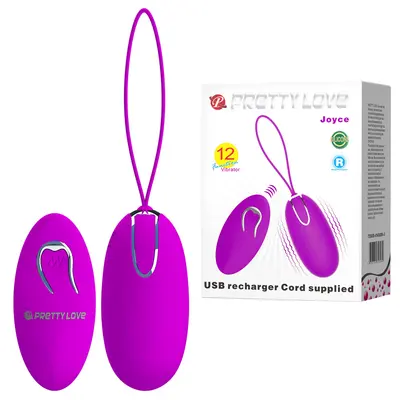 Pretty Love Joyce Vibrating Egg Purple - Віброяйце, 7,8 см (фіолетовий)