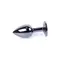 Boss Jewellery Dark Silver PLUG Pink - Анальна пробка з кристалом, 7х2.7 см (рожевий)