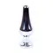 Jewellery Silver Butt Plug Purple - Анальна пробка з кристалом, 9,3х3 см (фіолетовий)