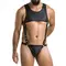 Passion - 056 BODY ADAM black - Сексуальний чоловічий боді, S/M