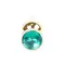 Boss Jewellery Gold Butt Plug Green - Анальна пробка з кристалом, 9,5х3 см (зелений)