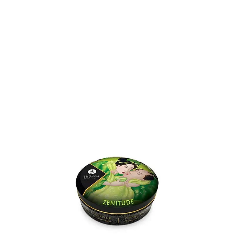 Shunga Massage Candle - Массажная свеча с ароматом зелёного чая, 30 мл Shunga Massage Candle - Массажная свеча с ароматом зелёного чая, 30 мл