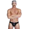 Tom of Finland Leather Jock Strap - Трусы мужские, M/L (чёрный)