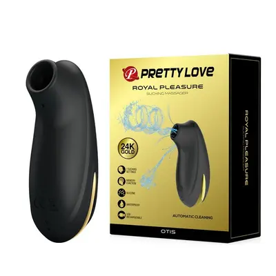LyBaile Pretty Love Otis - Вакуумний стимулятор клітора зі вставкою із золота 24К, 13х4.3 см