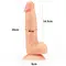 LoveToy - The Ultra Soft Dude Flesh 8" - Фалоімітатор реалістичний, 20х4 см