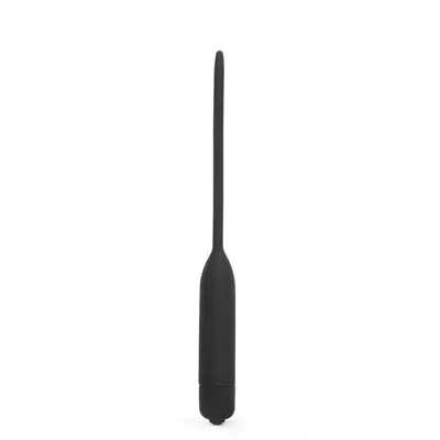 LoveToy Urethral Dilator Vibrating – уретральний плаг з вібрацією, 11.5 см (чорний)
