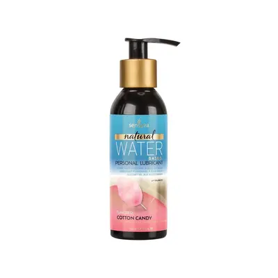 Sensuva Natural Water-Based Cotton Candy - Ароматизированная смазка на водной основе,125 мл (сахарная вата)