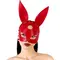 Кожаная маска Зайки Art of Sex - Bunny mask красная