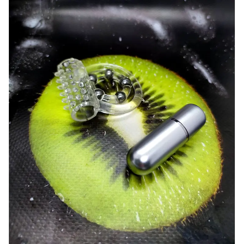 CalExotics Maximus Ring 5 Stroker Beads - двойное виброкольцо, 6х2.5 см (прозрачный) CalExotics Maximus Ring 5 Stroker Beads - двойное виброкольцо, 6х2.5 см (прозрачный)