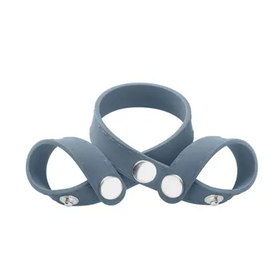 Boners 8-Style Ball Splitter - ерекційне кільце з поділом яєчок, 45,5 см (сірий)