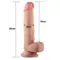 LoveToy - Sliding-Skin Dual Layer Dong 8 '' - Фаллоимитатор, 20х4 см
