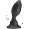 Pretty Love Push Over To Trigger Vibration - Анальна пробка з вібрацією, 9,8 х3, 4 см (чорний)