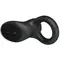 LyBaile Pretty Love Cobra Penis Ring Vibrating Black - віброкільце зі стимулятором із язичками, 5.1х2.6 см (чорний)