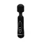 LyBaile Power Wand Black - Вібратор-мікрофон із двома насадками, 20х4.5 см (чорний)