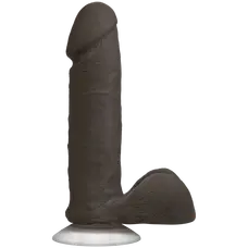 Doc Johnson The Realistic Cock 6 inch Black - фаллоимитатор, 17.3х4.3 см (коричневый)