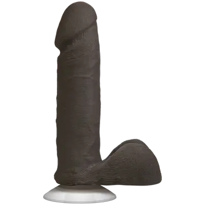Doc Johnson The Realistic Cock 6 inch Black - фалоімітатор, 17.3х4.3 см (коричневий)