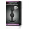 Pretty Love silicone Anal balls Black - Анальна пробка со смещенными центрами тяжести, 10,4х2.2-2.6 см (черный)