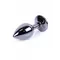 Boss Jewellery Dark Silver PLUG Pink - Анальна пробка з кристалом, 7х2.7 см (рожевий)