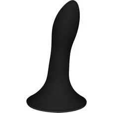 Adrien Lastic Hitsens 5 Black - ділдо з присоскою, відмінно підходить для страпону, 12.9х2.4 см (чорний)