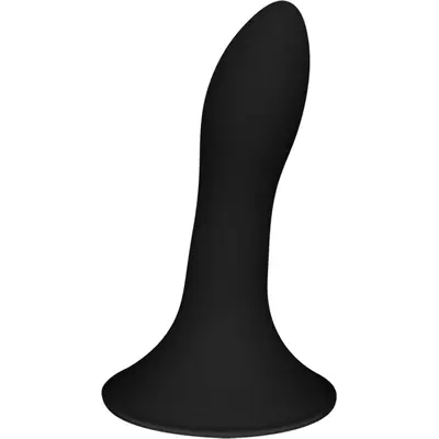 Adrien Lastic Hitsens 5 Black - ділдо з присоскою, відмінно підходить для страпону, 12.9х2.4 см (чорний)