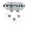 CalExotics Maximus Ring 5 Stroker Beads - двойное виброкольцо, 6х2.5 см (прозрачный)