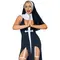 Leg Avenue-Sultry Sinner Black/White - Сексуальний костюм черниці, L
