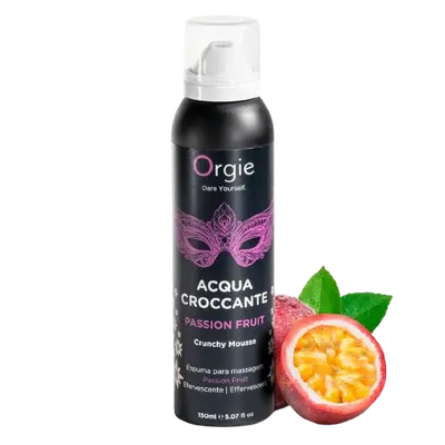 Оrgie - Acqua Crocante - Шипуча зволожуюча пінка для масажу, 150 мл (маракуя)