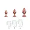 Dorcel Diamond Plug S маленька металева анальна пробка із кристалом, 7.1х2.7 см (чорний)