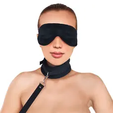Набор ошейник с поводком и маска Art of Sex Soft Touch Light