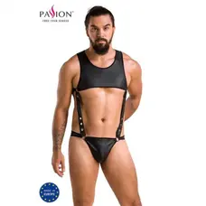 Passion - 056 BODY ADAM black - Сексуальний чоловічий боді, S/M