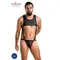 Passion - 056 BODY ADAM black - Сексуальний чоловічий боді, S/M