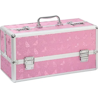 Большой кейс для хранения секс-игрушек BMS Factory Large Lokable Vibrator Case Pink
