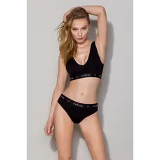 Passion PS004 Top - спортивний топ із широкою гумкою, XL (чорний)