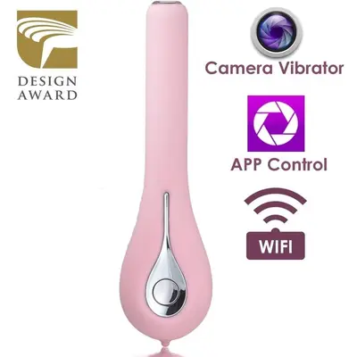 Svakom Siime Eye Camera Vibrator - вібратор з відеокамерою, 16,5 х2, 5 см (рожевий)