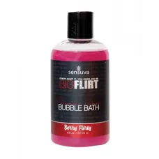 Sensuva Big Flirt Pheromone Bubble Bath Berry Flirty - Піна для ванни з кокетливим ягідним ароматом, 237 мл