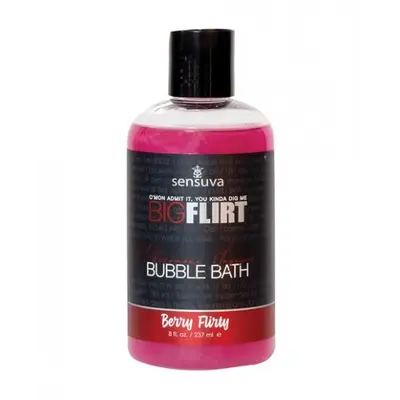 Sensuva Big Flirt Pheromone Bubble Bath Berry Flirty - Пена для ванны с кокетливым ягодным ароматом, 237 мл