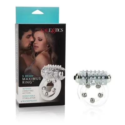 CalExotics Maximus Ring 5 Stroker Beads - двойное виброкольцо, 6х2.5 см (прозрачный) CalExotics Maximus Ring 5 Stroker Beads - двойное виброкольцо, 6х2.5 см (прозрачный)