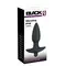 Orion Black Velvet Vibrating Plug Medium анальна пробка з вібрацією, 15х3 см (M)