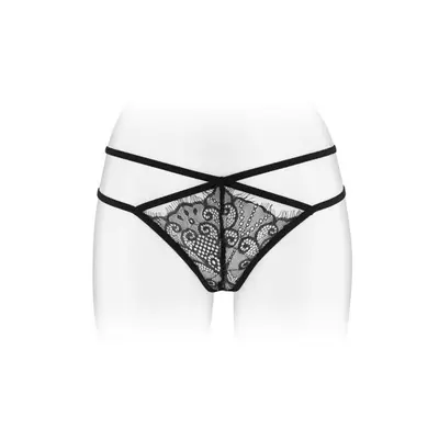 Fashion Secret Mylene Black - трусики-стринги с двойной линией бедра, S-L (чёрные)