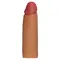 LoveToy Revolutionary Silicone Nature Extender Flesh, Add 1 " - Силиконовая насадка для фаллоса, +2.5 см (телесный)