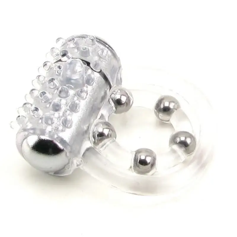 CalExotics Maximus Ring 5 Stroker Beads - двойное виброкольцо, 6х2.5 см (прозрачный) CalExotics Maximus Ring 5 Stroker Beads - двойное виброкольцо, 6х2.5 см (прозрачный)