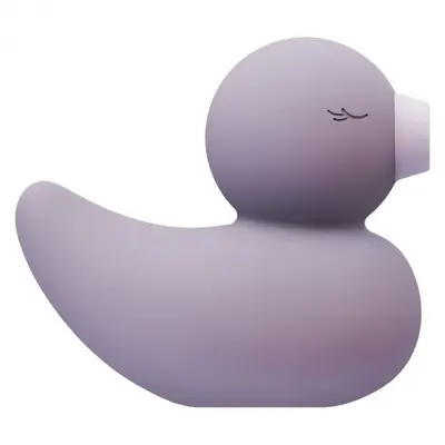 Cute Vibe Ducky - Вакуумный вибратор для клитора, 9.8х1.2 см (фиолетовий)