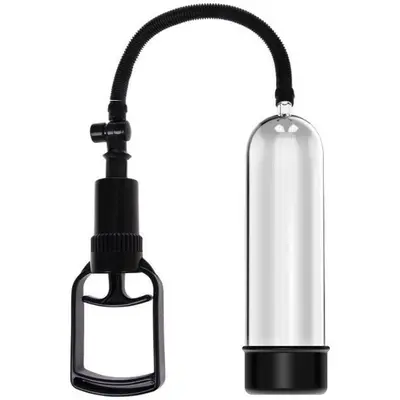 Penis Pump - Вакуумна помпа з насадками, 19х5.5 см (прозорий)